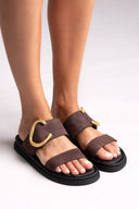 Σανδάλια καστόρινα Estil - Καφέ - thefashionproject.gr - Estil - 23919036002