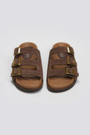 Σανδάλια καστόρινα flatforms με τοκάδες 