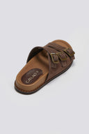 Σανδάλια καστόρινα flatforms με τοκάδες 