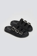 Σανδάλια καστόρινα flatforms με τοκάδες 