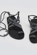 Σανδάλια καστόρινα με lace-up δέσιμο Tfp