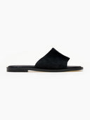 Σανδάλια καστόρινα με ραφή estil - Μαύρο - thefashionproject.gr - Estil