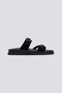 Σανδάλια καστόρινα με τοκάδες Estil - Μαύρο - thefashionproject.gr - Estil
