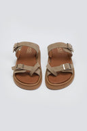Σανδάλια καστόρινα με τοκάδες Estil - Τάουπε - thefashionproject.gr - Estil