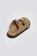 Σανδάλια καστόρινα με τοκάδες Take me - Μπεζ - thefashionproject.gr - Take me - 24235003002