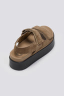 Σανδάλια καστόρινα με velcro ATENEO - Τάουπε - thefashionproject.gr - ATENEO