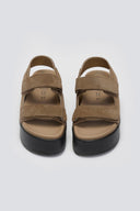 Σανδάλια καστόρινα με velcro ATENEO - Τάουπε - thefashionproject.gr - ATENEO - 23861035002
