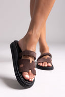 Σανδάλια καστόρινα με velcro Estil