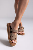 Σανδάλια καστόρινα με velcro Estil