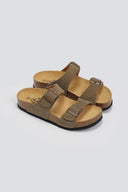 Σανδάλια καστόρινα Plakton 345646 - Χακί - thefashionproject.gr - Plakton