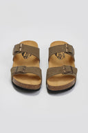 Σανδάλια καστόρινα Plakton 345646 - Χακί - thefashionproject.gr - Plakton