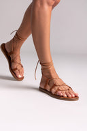 Σανδάλια lace up δερμάτινα Iris sandals