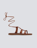 Σανδάλια lace up δερμάτινα Iris sandals - Ταμπά - thefashionproject.gr - IRIS - 24257007003