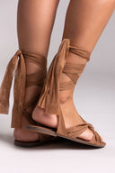 Σανδάλια lace up με κόμπο Corina