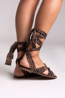 Σανδάλια lace up με κόμπο Corina