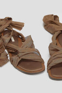 Σανδάλια lace up με κόμπο Corina - Κάμελ - thefashionproject.gr - CORINA - 24134008002
