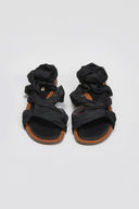 Σανδάλια lace up με κόμπο Corina - Μαύρο - thefashionproject.gr - CORINA