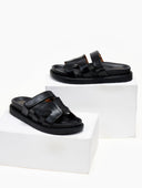 Σανδάλια ματ με velcro αυτοκόλλητο ERYNN