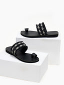 Σανδάλια με boho φάσα Estil - Μαύρο - thefashionproject.gr - Estil - 21482002002