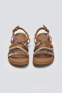 Σανδάλια με boho λουράκια ERYNN - Κάμελ - thefashionproject.gr - ERYNN