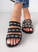 Σανδάλια με boho λουράκια Estil - Μαύρο - thefashionproject.gr - Estil - 21481002002