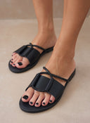 Σανδάλια με crossover στρας Estil - Μαύρο - thefashionproject.gr - Estil