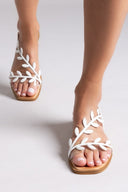 Σανδάλια με φύλλα Iris Sandals - Λευκό - thefashionproject.gr - IRIS - 23994001003