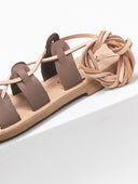 Σανδάλια με κορδόνια Iris Sandals - Πούρο - thefashionproject.gr - IRIS