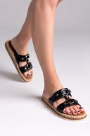 Σανδάλια με κρίκους ERYNN - Μαύρο - thefashionproject.gr - ERYNN