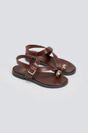 Σανδάλια με μπαρέτα Tfp - Καφέ - thefashionproject.gr - TFP - 24018036003