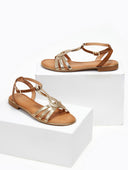 Σανδάλια με μπαρέτα - Χρυσό - thefashionproject.gr - ERYNN - 19030009002