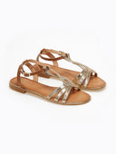 Σανδάλια με μπαρέτα - Χρυσό - thefashionproject.gr - ERYNN - 19030009002