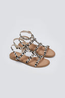 Σανδάλια με ponyskin και print Erynn