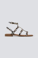 Σανδάλια με ponyskin και print Erynn
