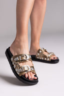 Σανδάλια με print ERYNN - Χρυσό - thefashionproject.gr - ERYNN