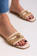 Σανδάλια με ψάθα ERYNN - Μπεζ - thefashionproject.gr - ERYNN - 23477003002