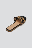 Σανδάλια με ψάθα ERYNN - Μπεζ/Μαύρο - thefashionproject.gr - ERYNN - 23477116002