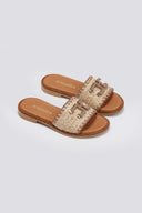 Σανδάλια με ψάθα Ragazza 1015 - Μπεζ - thefashionproject.gr - RAGAZZA