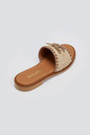 Σανδάλια με ψάθα Ragazza 1015 - Μπεζ - thefashionproject.gr - RAGAZZA