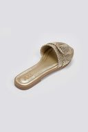 Σανδάλια με ψάθινη φάσα Xti 143861 - Χρυσό - thefashionproject.gr - Xti Footwear - 23652009002