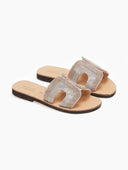 Σανδάλια με στρας φάσα estil - Χαλκός - thefashionproject.gr - Estil