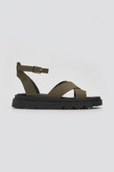 Σανδάλια nubuck δερμάτινα με μπαρέτα