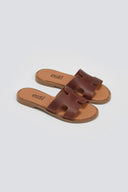 Σανδάλια nubuck με ανοίγματα Estil