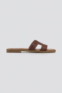 Σανδάλια nubuck με ανοίγματα Estil