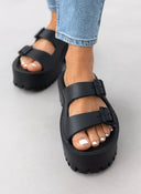 Σανδάλια platforms sporty με φάσες