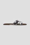 Σανδάλια ponyskin με print Corina