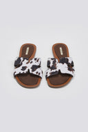Σανδάλια ponyskin με print Corina
