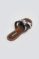 Σανδάλια ponyskin με print Corina