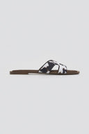 Σανδάλια ponyskin με print Corina - Καφέ - thefashionproject.gr - CORINA