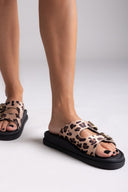 Σανδάλια ponyskin με print Estil